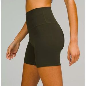 NWOT *Black colour* Lululemon Align High Rise 6” Bicycle Shorts